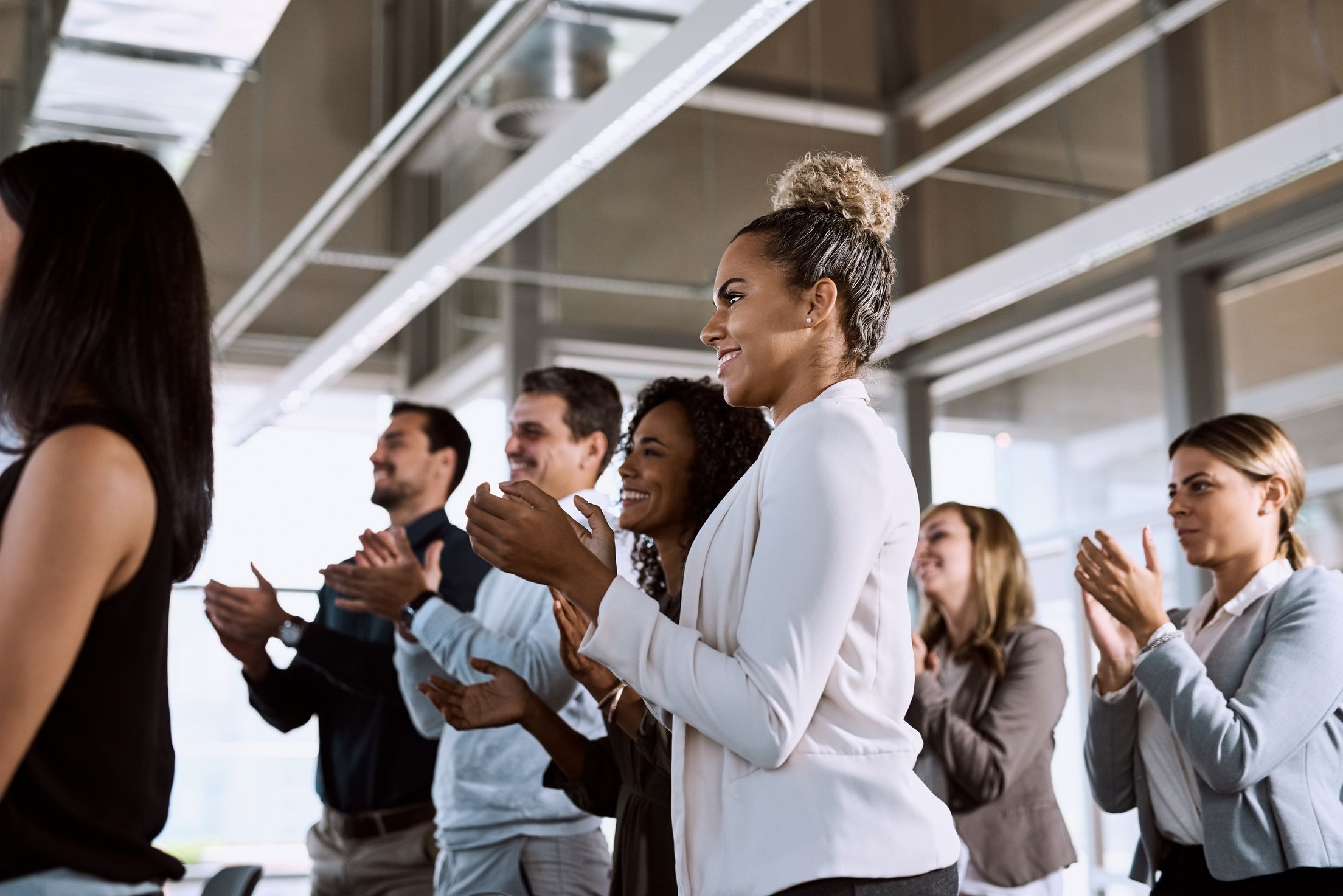 Nothing says powerful presentation like a standing ovation